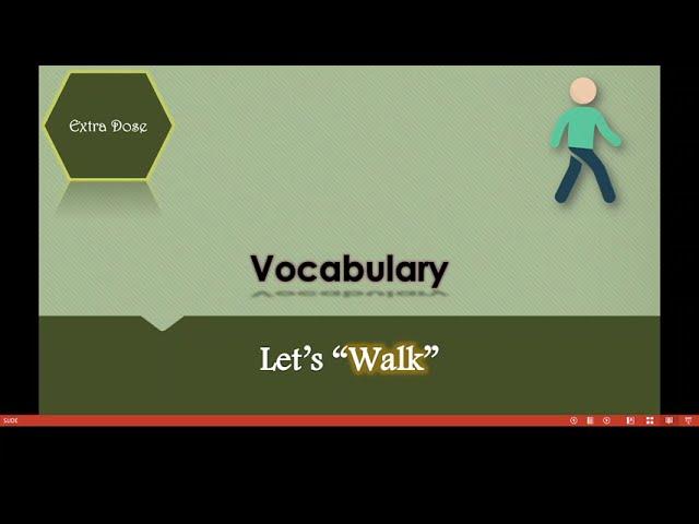 English Vocabulary on Walk