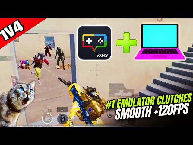 #1 BGMI Emulator Pc Clutches | Deadly 1v4 Situation | Pubg Mobile Gameplay