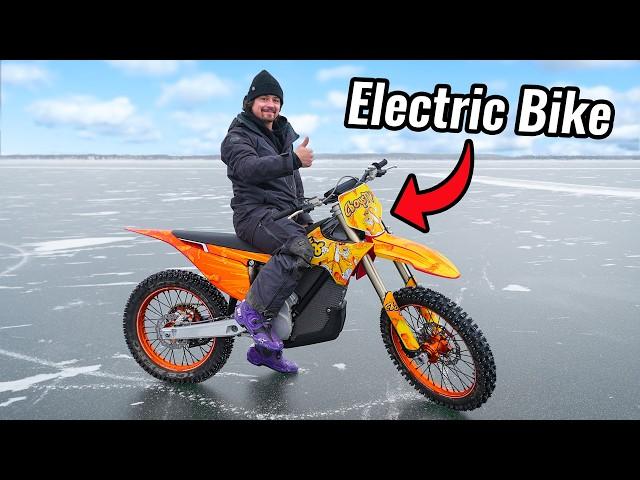 Most Powerful Dirt Bike on Thin Ice