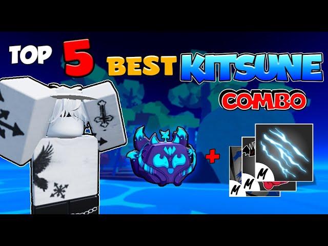 TOP 5 BEST KITSUNE COMBO?! | Blox fruit