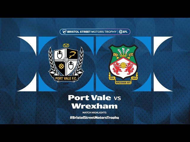 Port Vale v Wrexham Highlights