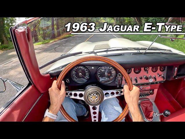 Driving The 1963 Jaguar E-Type Roadster Series I - Prime British Motoring (POV Binaural Audio)