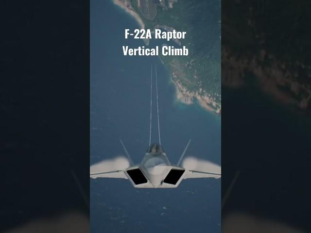 F-22A Raptor Vertical Climb. Pushing Max Power. #acecombat7 #jet #games #drpuspe