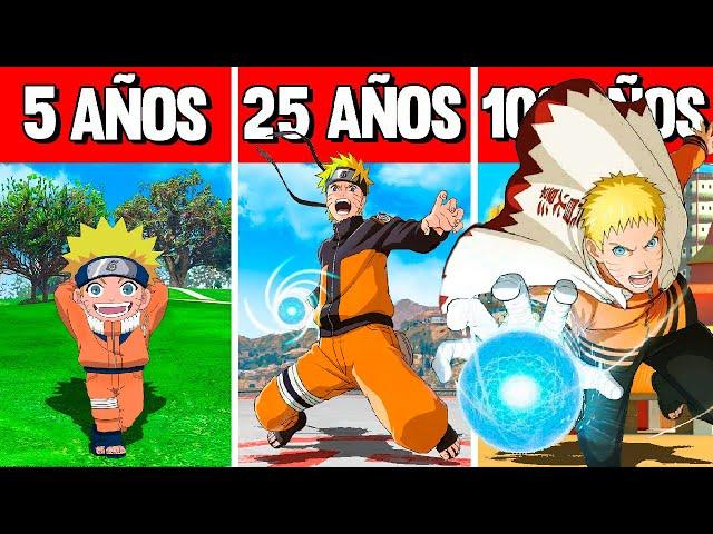 SOBREVIVÍ 100 AÑOS COMO NARUTO en GTA 5!! (Naruto mod)