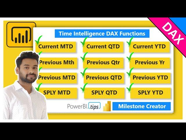 CALCULATE Current, Previous & SamePeriodLastYear | MTD QTD YTD | MoM QoQ YoY In POWER BI Using DAX