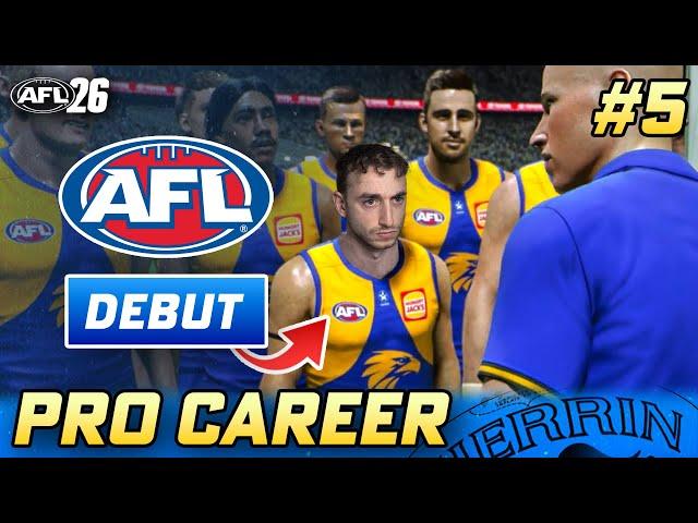 MY AFL DEBUT - AFL 26 Player Career #5