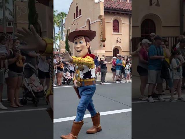 Woody and Buzz Lightyear - Toy Story Pixar Parade | Disney World #shorts