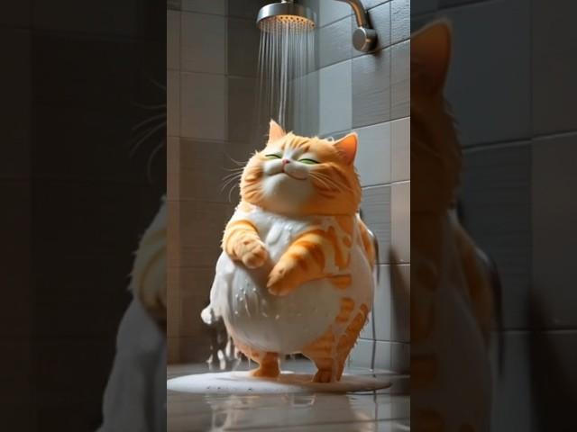 Mirror mirror on the wall...who’s the fluffiest diva of them all? #ai #cat #cute #animation #funny