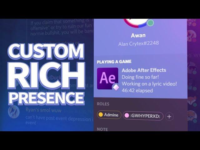 How To Get A Custom Discord Rich Presence (w/ Timer) July Update