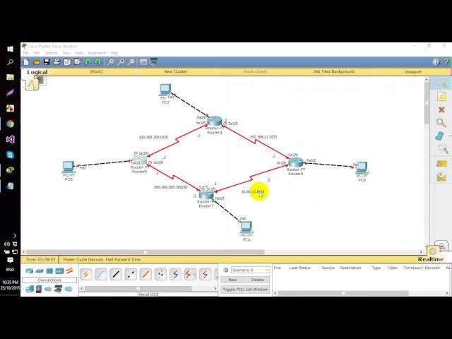 Static Routing between 4 Routers