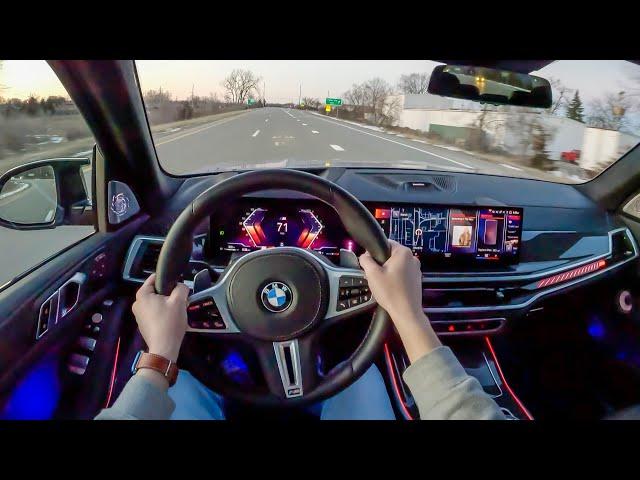 2023 BMW X7 M60i - POV Sunset Drive (Binaural Audio)