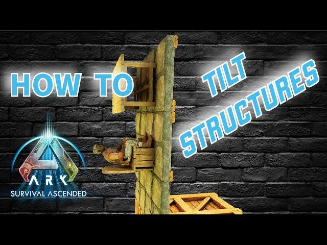 How To Tilt Structures | Ark Survival Ascended | ASA Building Tips & Tricks