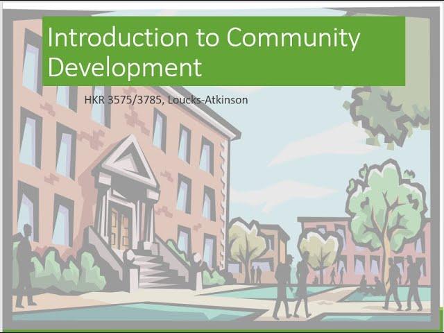 Introduction to Community Development