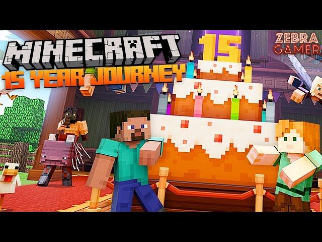 Minecraft 15 Year Journey! - Minecraft's Birthday! - Zebra's Minecraft Fun