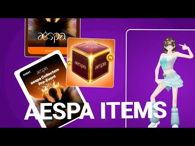 [Free item event] how to get free aespa items in collectem.