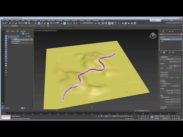 3ds Max Spline Tools - Path Deform