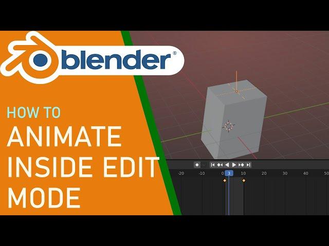 Blender how to animate inside edit mode