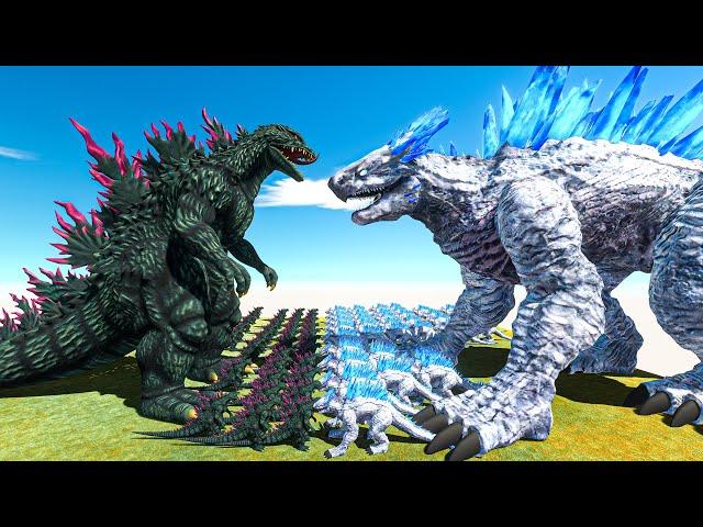 Growing Godzilla 2000 Millennium VS Shimo - Animal Revolt Battle Simulator
