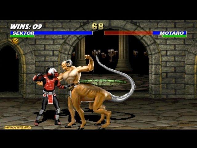 Ultimate Mortal Kombat 3 arcade Sektor Gameplay Playthrough Longplay