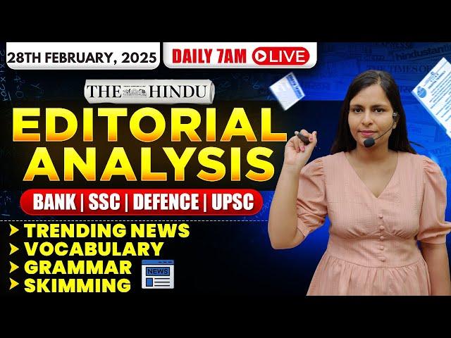 Editorial Analysis | 28th February, 2025 | Vocab, Grammar, Reading, Skimming | Nimisha Bansal