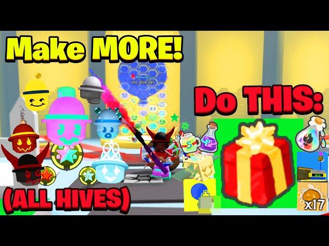 How To Make MORE Honey In x2 Honeyday Event & Boosting Tips For ALL HIVES! (Bee Swarm Simulator)