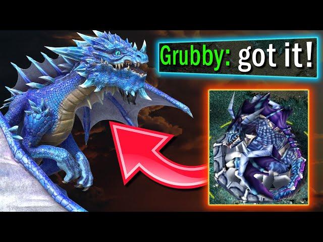 This Dragon Mercenary has 2200 HP, Devour, and Spell Immunity - awesome 4on4 map - WC3 - Grubby