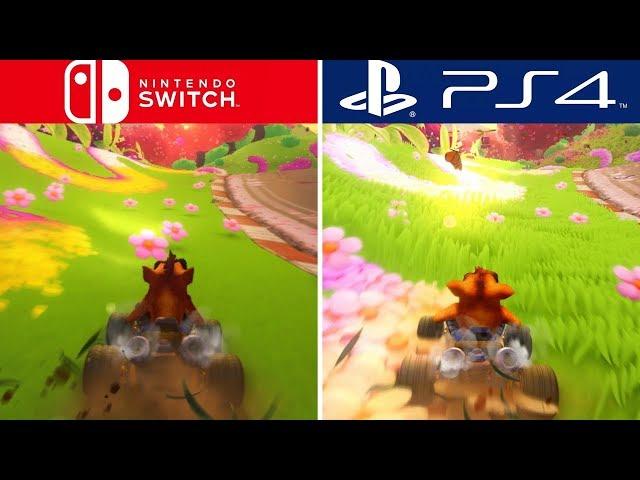 Crash Team Racing Nitro-Fueled - Nintendo Switch vs PS4 Pro Comparison