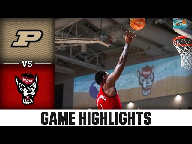 Purdue vs. NC State Game Highlights | 2024-25 ACC Men's Basketball