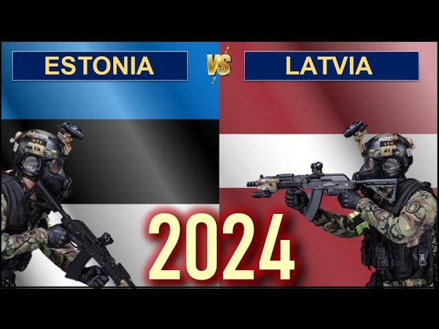 Estonia vs Latvia Military Power Comparison 2024 | Эстония vs Латвия  Сравнение военной мощи