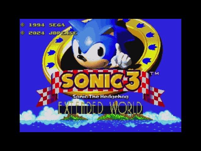 Sonic Hack Longplay - Sonic 3 Extended World Demo