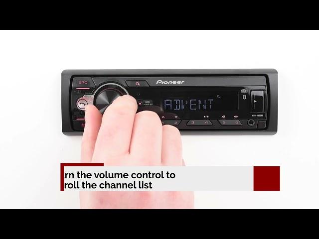 Pioneer MVH-330DAB - How to tune DAB radio.