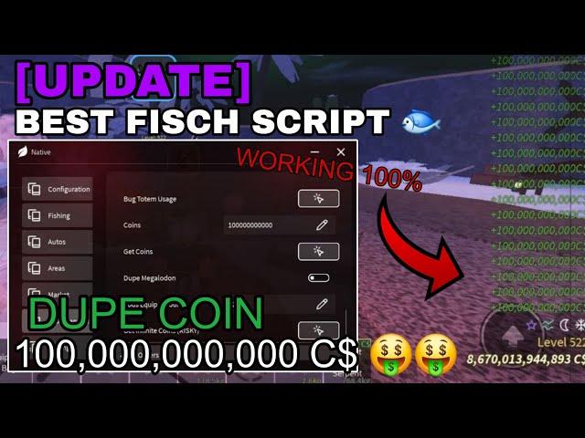 [UPD] Fisch Script GUI Pastebin | INFINITE COIN DUPE AUTO FISH *NO KEY*