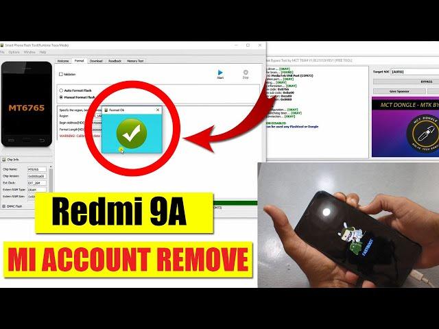 Redmi 9A Mi Account Remove Permanently Unlock | FREE TOOL NEW METHOD