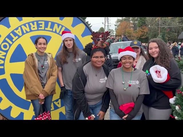 Christmas Parade 2023 Downtown Fuquay-Varina Rotary Interact Clubs