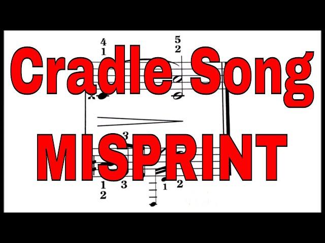 MISPRINT - Cradle Song - Grade 7 ABRSM Piano 2021 2022 B3