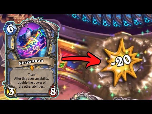 I used all Titan abilities in one turn??? Standard Norgannon OTK! | Hearthstone TITANS