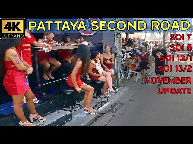 Pattaya Second Road Update checking Soi 13/1 - Soi 13/2 - Soi 7 and Soi 8   2024 November Thailand