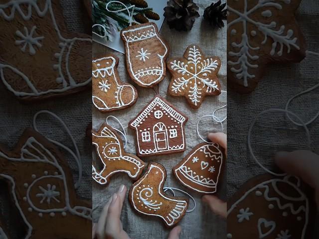 Пряничный домик из картона и пва #Diy #елочнаяигрушка #новогодниеподелки #новогоднийдекор