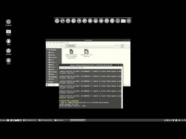 How to install vmware workstation pro 12 on linux mint 17.3 Rosa