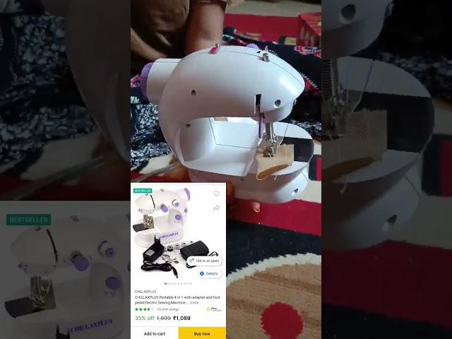 mini sewing machine🪡 from Flipkart only 1000₹ #flipkart #sewing #youtubeshorts #viral #video