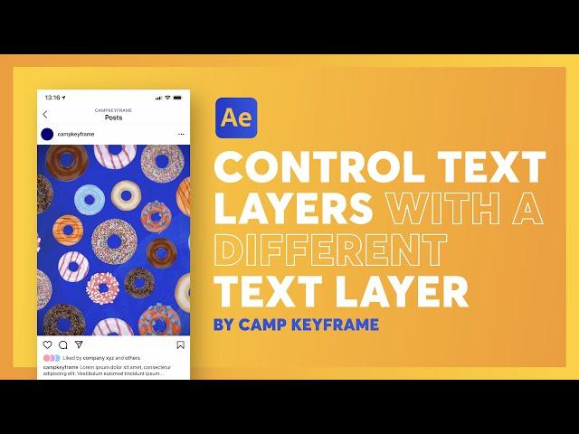 Control Text Layer With A Different Text Layer - After Effects Tutorial