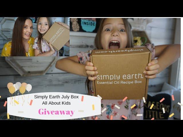 Simply Earth July box|Its all about kids| Giveaway Time