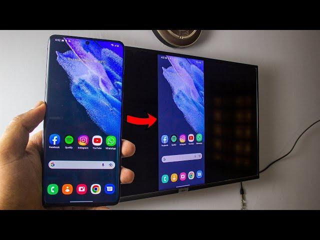 Screen Mirroring Samsung Galaxy to Android TV or Chromecast TV (Free & Wireless) 2022
