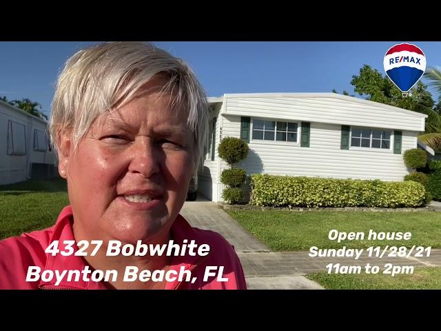 Open House 4327 Bobwhite dr, Boynton Beach, FL Julie Lavoie Realtor (561) 601-2128