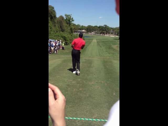 Tiger Woods Perfect Stinger tee shot 3 wood at bay hill