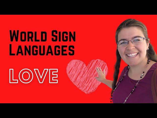 ️️ How to Sign LOVE in World Sign Languages (like France, Brazil, Pakistan, Japan, and more!)