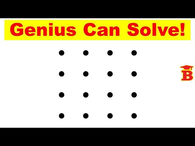 Connecting 16 Dots / Genius Can Solve