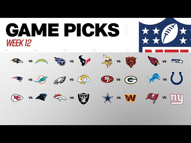 Week 12 Game Picks!