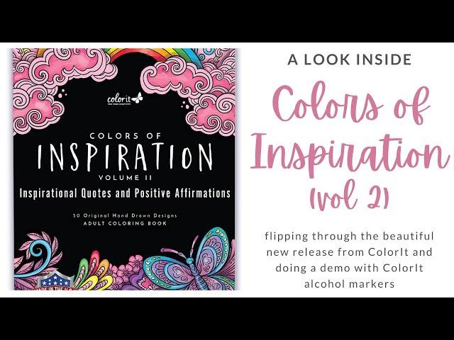 ColorIt Colors of Inspiration Volume 2 | Looking Inside and Marker Demo