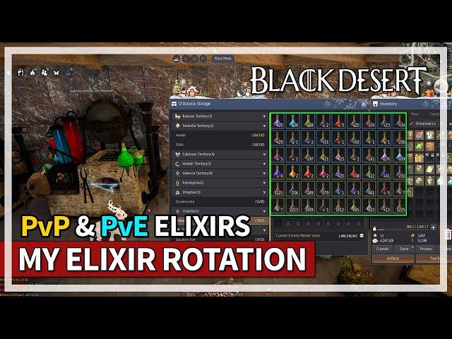 My FULL Elixir Set Up for PvE and PvP Guide 2023 | Black Desert